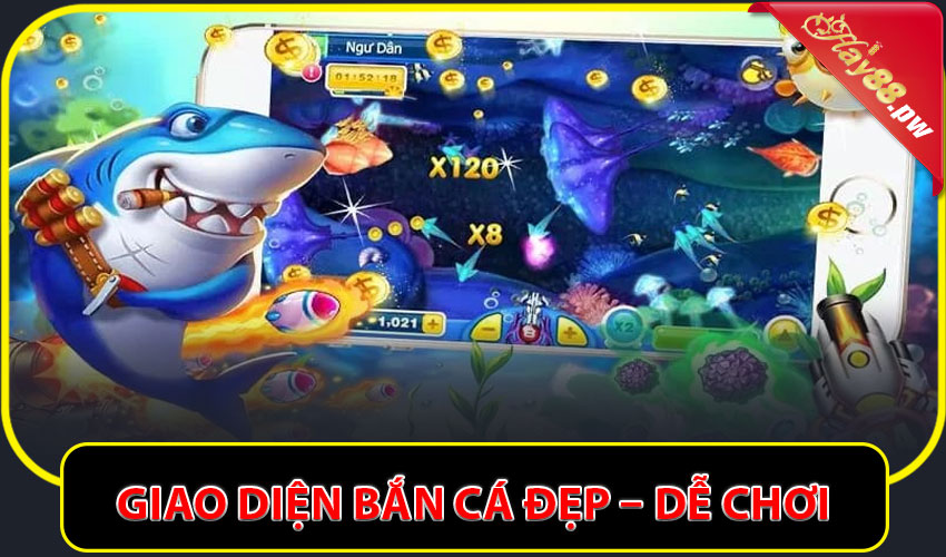 Giao diện bắn cá HAY88 đẹp – dễ chơi